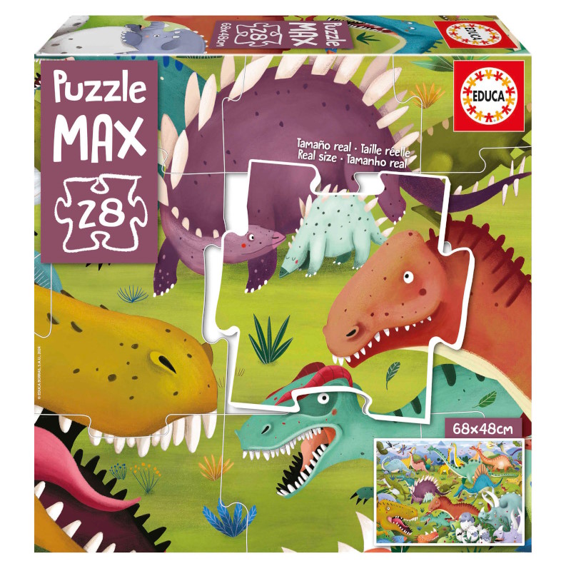 28 DINOSAURIOS – «»PUZZLE MAX