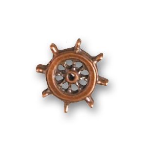 RUEDA TIMON METAL DIAMETRÓ 14 MM.