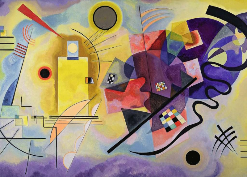 1000 KANDINSKY, WASSILY:YELLOW, RED, BLUE