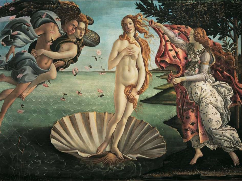 1000 BOTTICELLI: EL NACIMIENTO DE VENUS