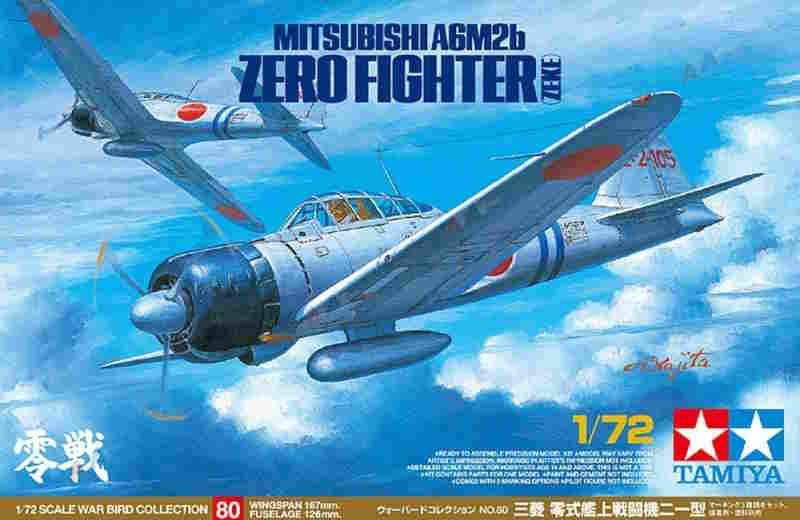 1:72 MITSUBISHI A6M2B ZERO FIGHTER