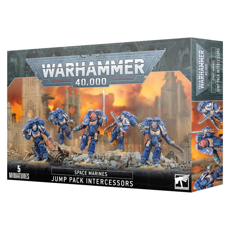 W40K SPACE MARINES: INTERCESORES CON PROPULSORES DE SALTO