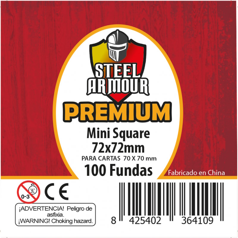 PREMIUM MINI SQUARE 72 X 72 MM. – 100 FUNDAS