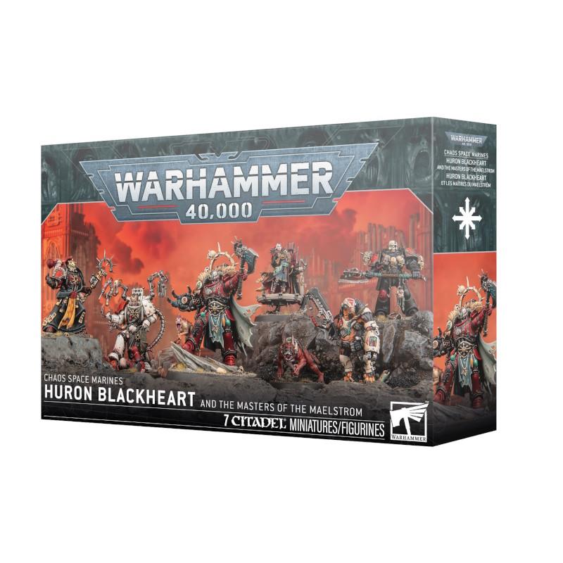W40K CHAOS SPACE MARINES: HURON CORAZÓN NEGRO + AMOS DEL TORBELLINO