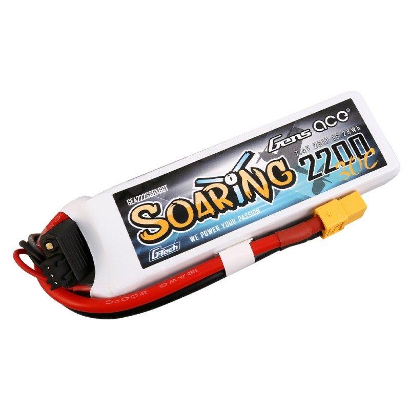 BATERÍA LIPO 7.4V 2S1P 2200MAH 30C XT60