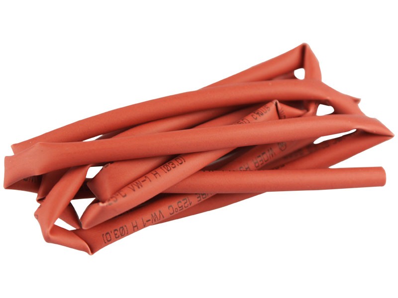 TUBO TERMO RETRÁCTIL ROJO 1 MM X 1 M.