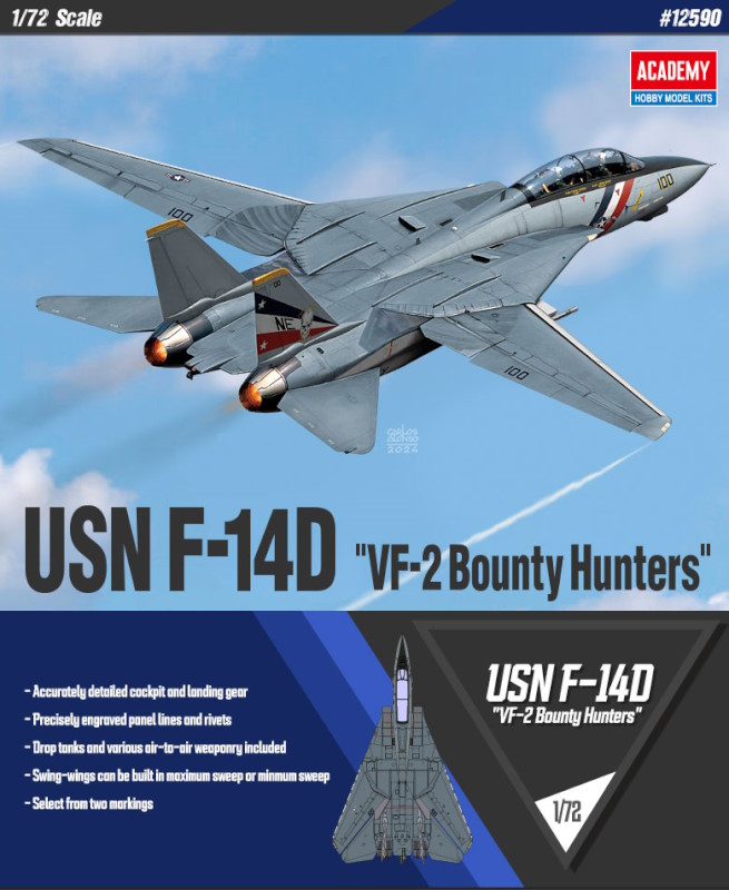 1:72 USN F-14D «»VF-2 BOUNTY HUNTERS