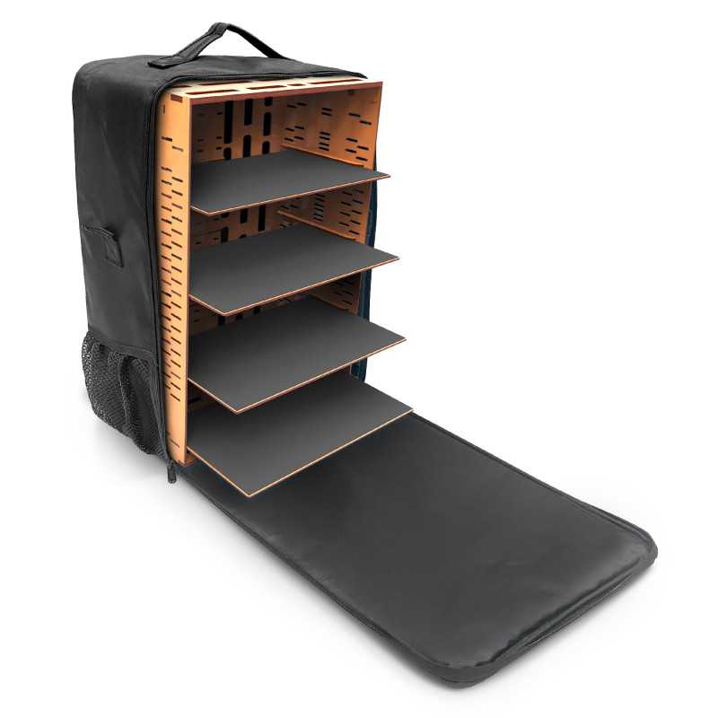MALETÍN-MOCHILA DE TRANSPORTE DE MINIATURAS – L