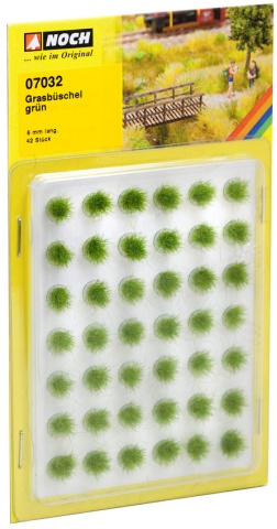 MANOJOS DE HIERBA VERDE 6mm (42 PIEZAS)