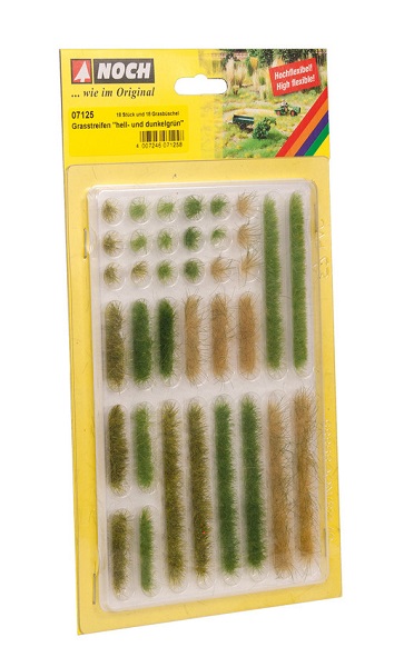 TIRAS DE HIERBA VERDE CLARO Y OSCURO