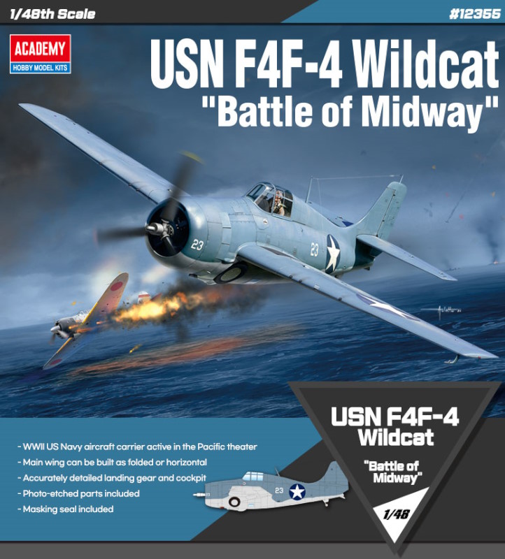 1:48 USN F4F-4 WILDCAT «»BATTLE OF MIDWAY
