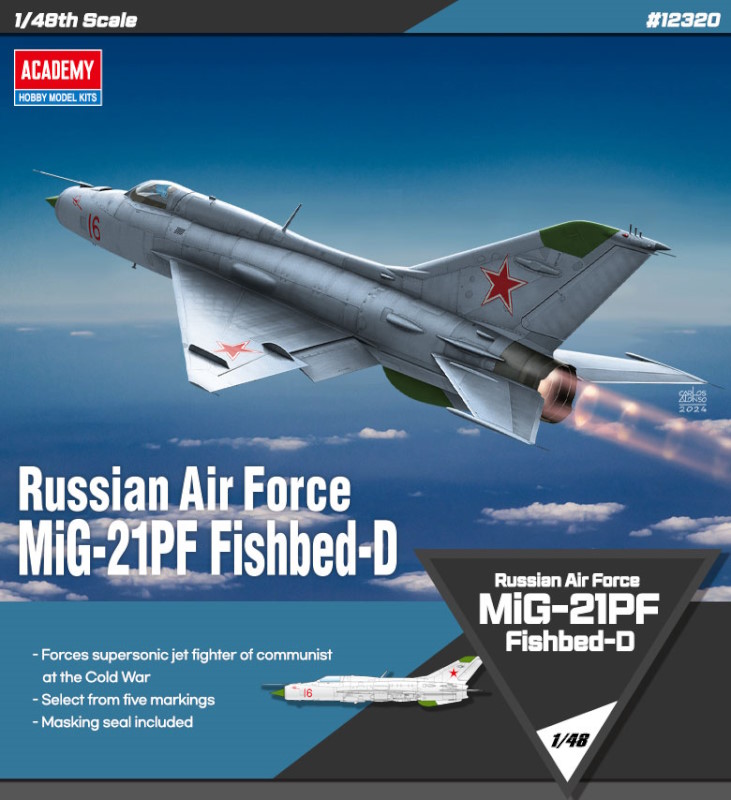 1:48 RUSSIAN AIR FORCE MIG-21PF FISHBED-D