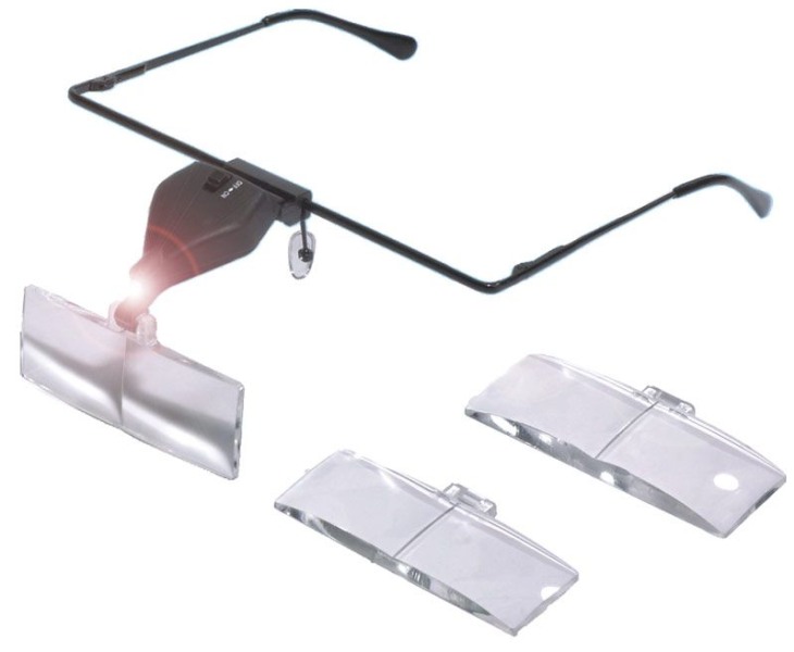 GAFAS LUPA CON LUZ LED