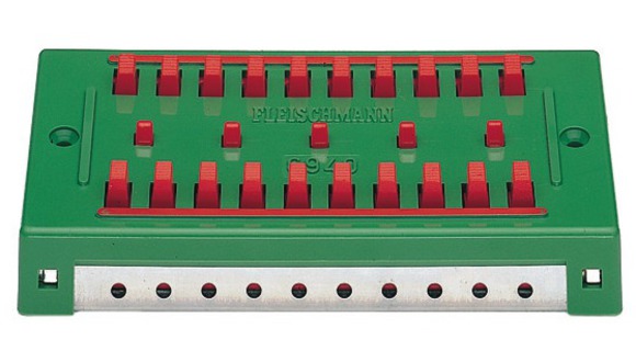 PANEL DISTRIBUCIÓN 2 POLOS (10 CONEXIONES CADA UNO)