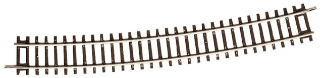 VÍA CURVA  R10=888 mm 15°