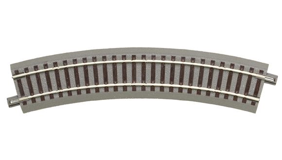 VÍA CURVA R2=358 mm 30º