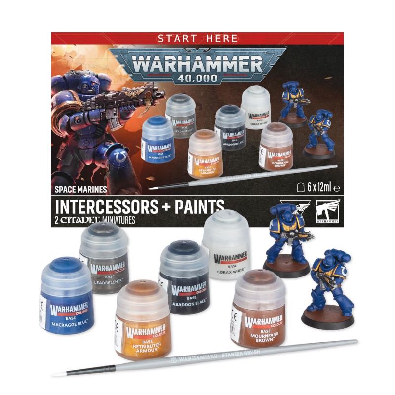 W40K: SPACE MARINES + PAINTS