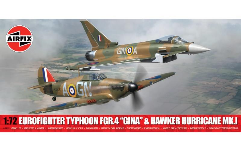 1:72 EUROFIGHTER TYPHOON FGR.4 «GINA» & HAWKER HURRICANE ML.I