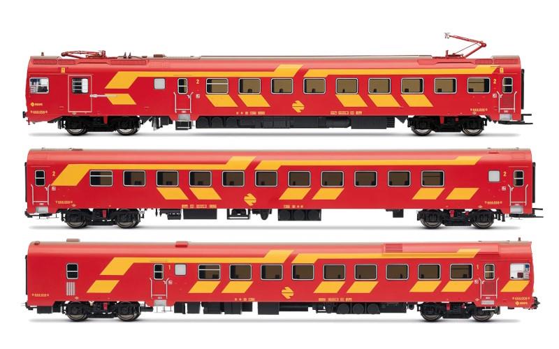 RENFE AUTOMOTOR ELÉCTRICO SERIE 444 DECORACIÓN ROJO/AMARILLO – ANALÓGICO