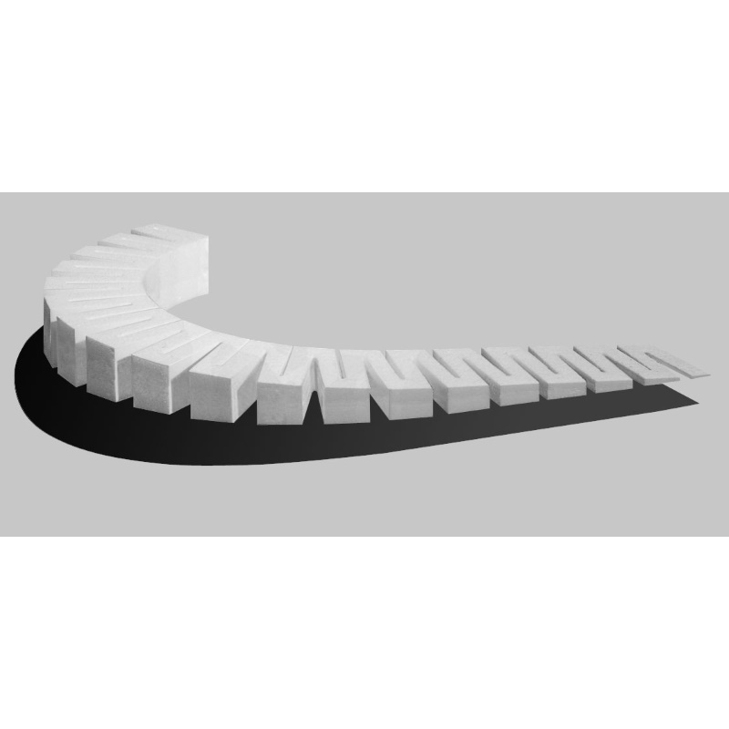 SISTEMA DE RAMPA 4%  (4 UNIDADES,  6.35 X 60.9 CM.)