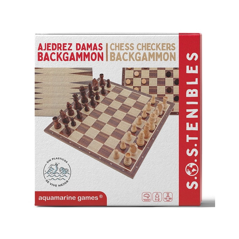AJEDREZ DAMAS Y BACKGAMMON (FSC100%)