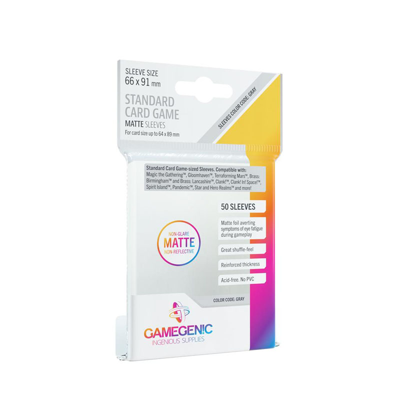 MATTE STANDARD CARD GAME SLEEVES 66X91MM (50)