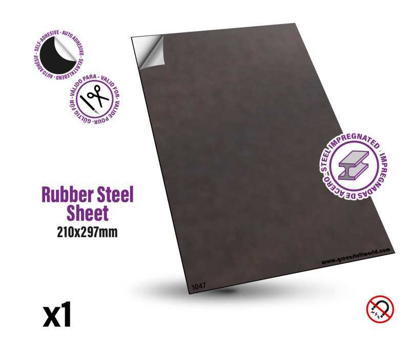 PLANCHA METÁLICA PARA IMANES – 210 x 297 MM.