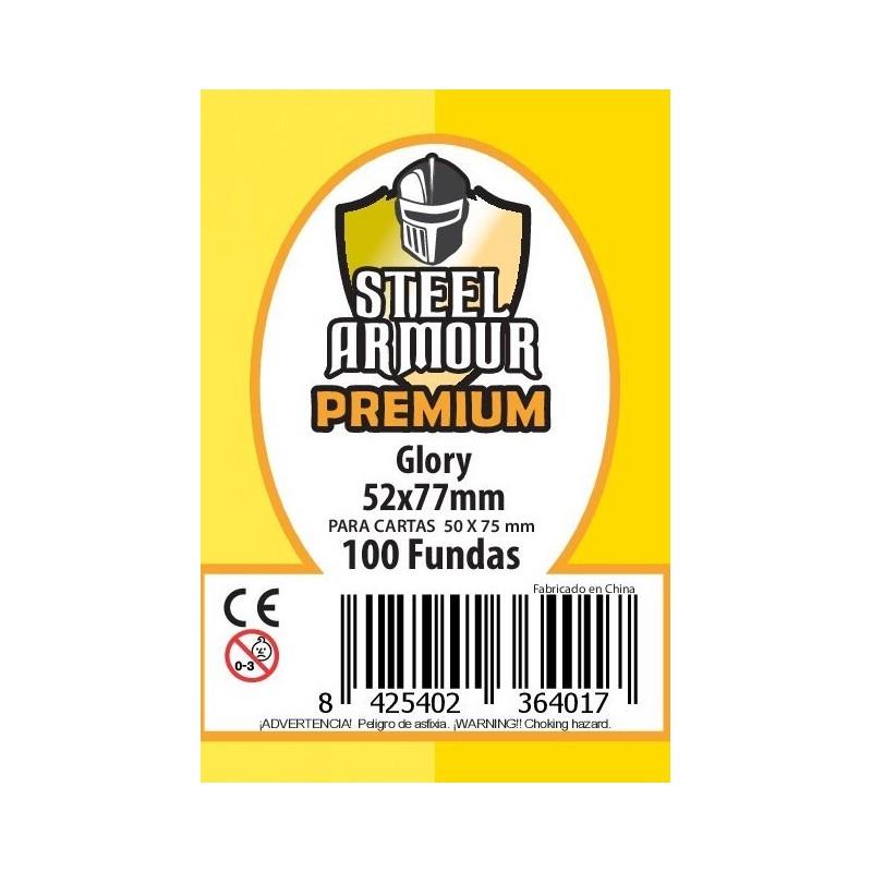 PREMIUM GLORY 52 X 77 MM. – 100 FUNDAS