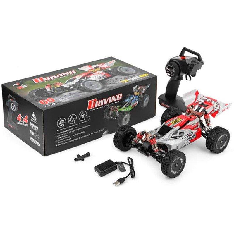 COCHE ELÉCTRICO RTR 1/14 BUGGY 4WD 2.4 MOTOR 550 ROJO