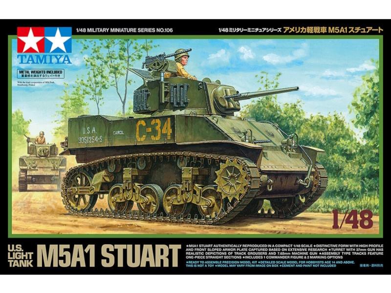 1:48 US M5A1 STUART LIGHT TANK